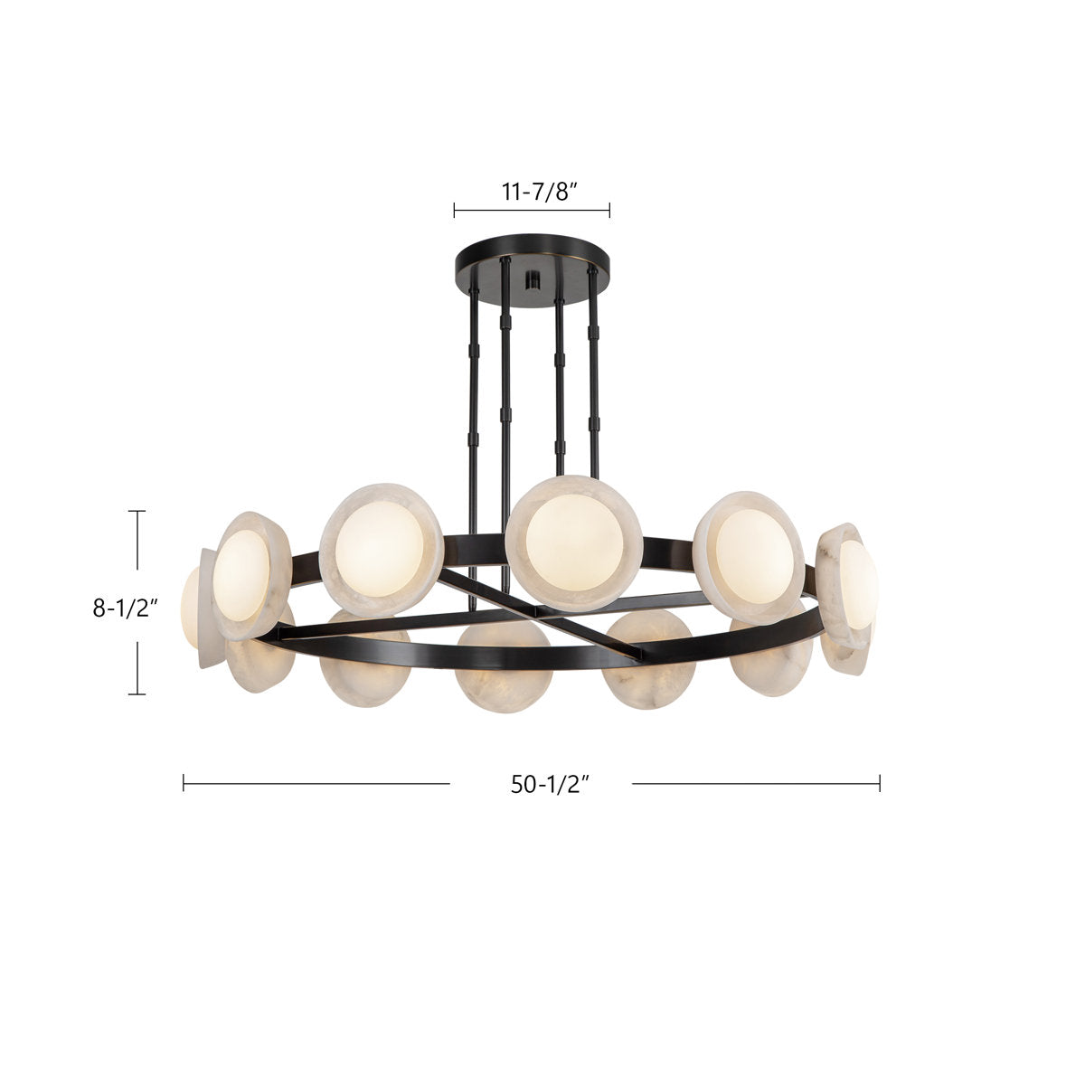 Alonso 12 - Light LED Chandelier