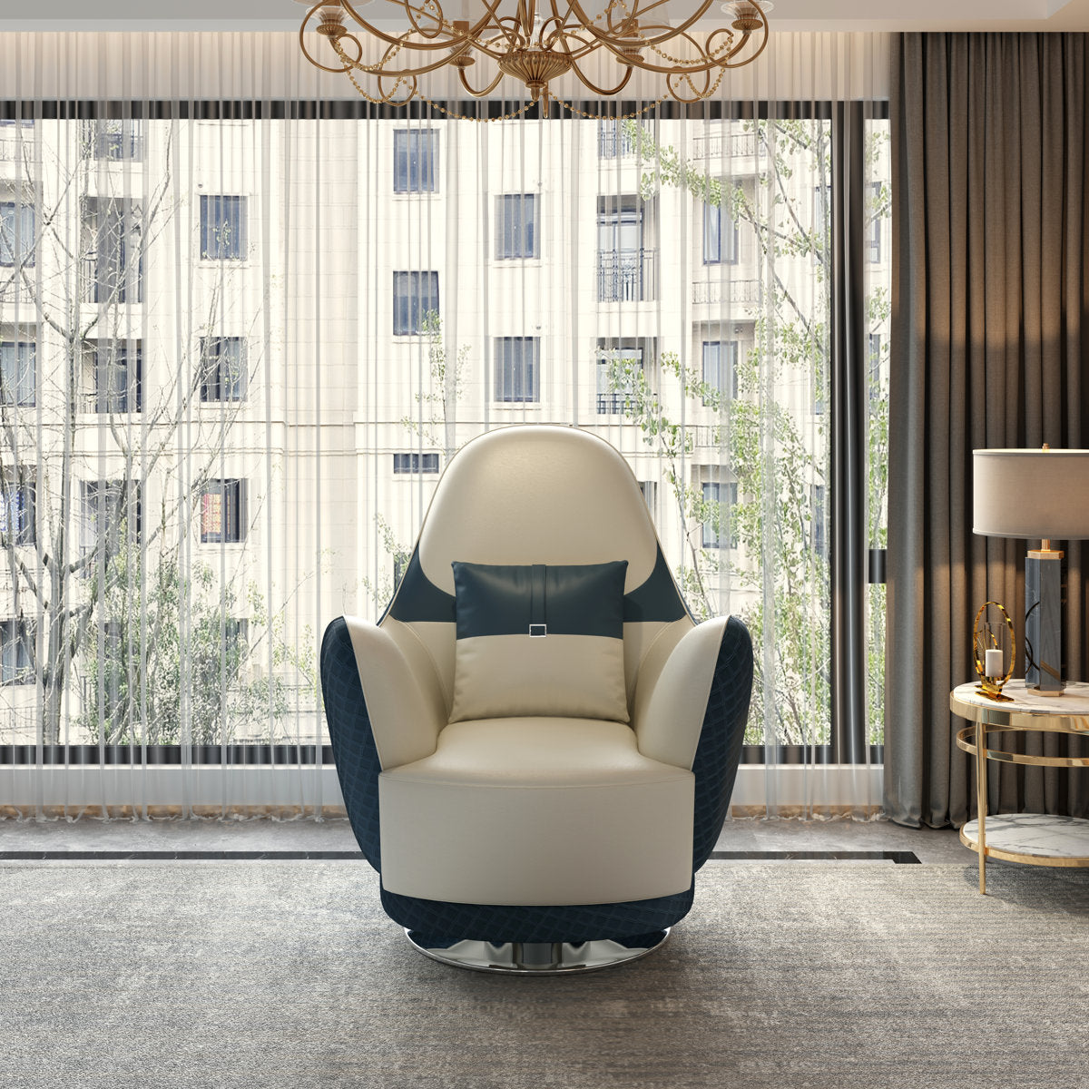 Amalia Swivel Club Chair