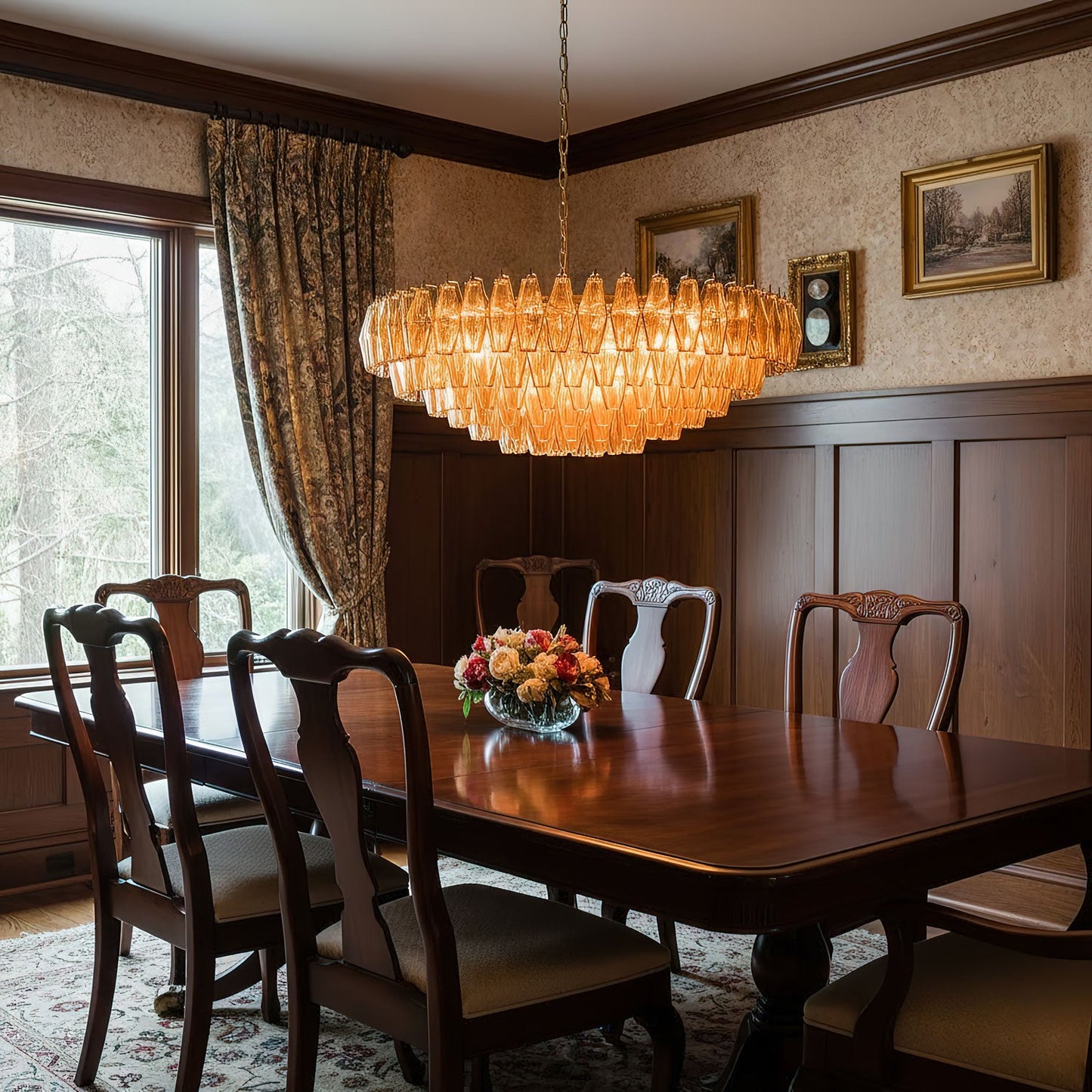 Amber Sorrento Chandelier