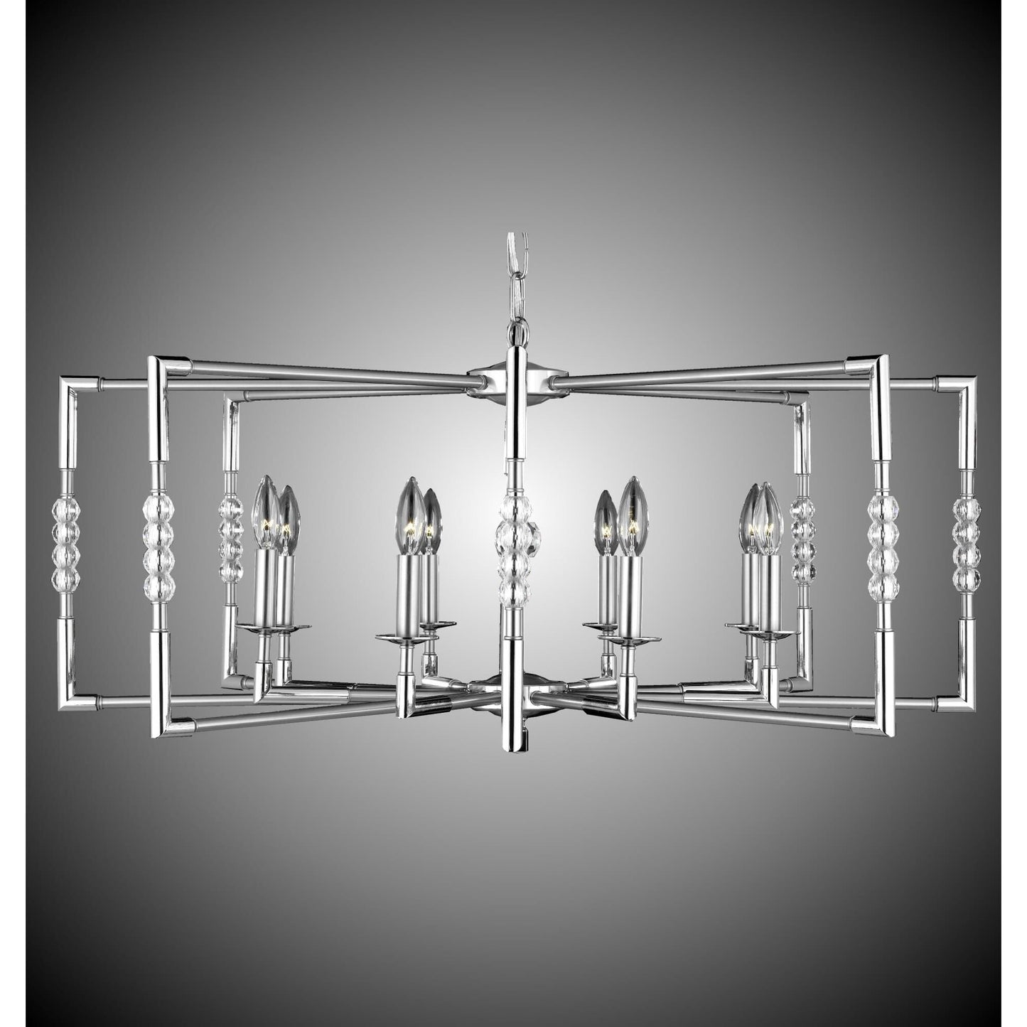 American Brass And Crystal Magro 8 Light Chandelier Cp280067