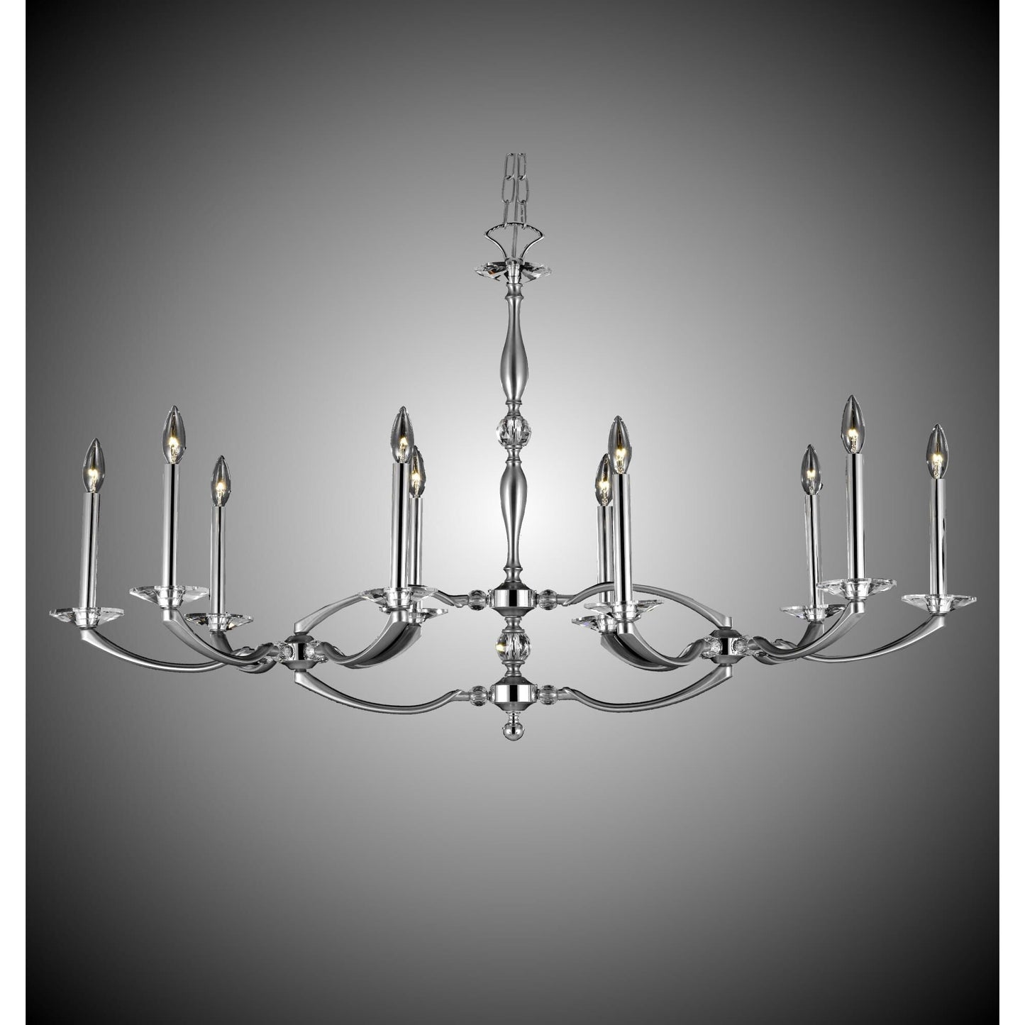 American Brass And Crystal Kensington 23 Inch 10 Light Chandelier Cp150526