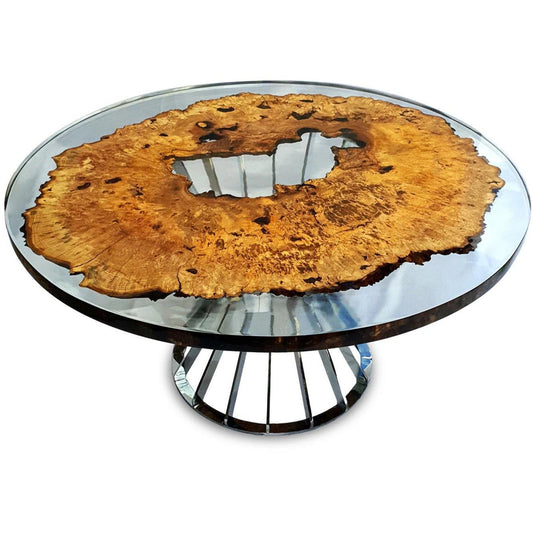 Amiata Round Solid Wood Dining Table