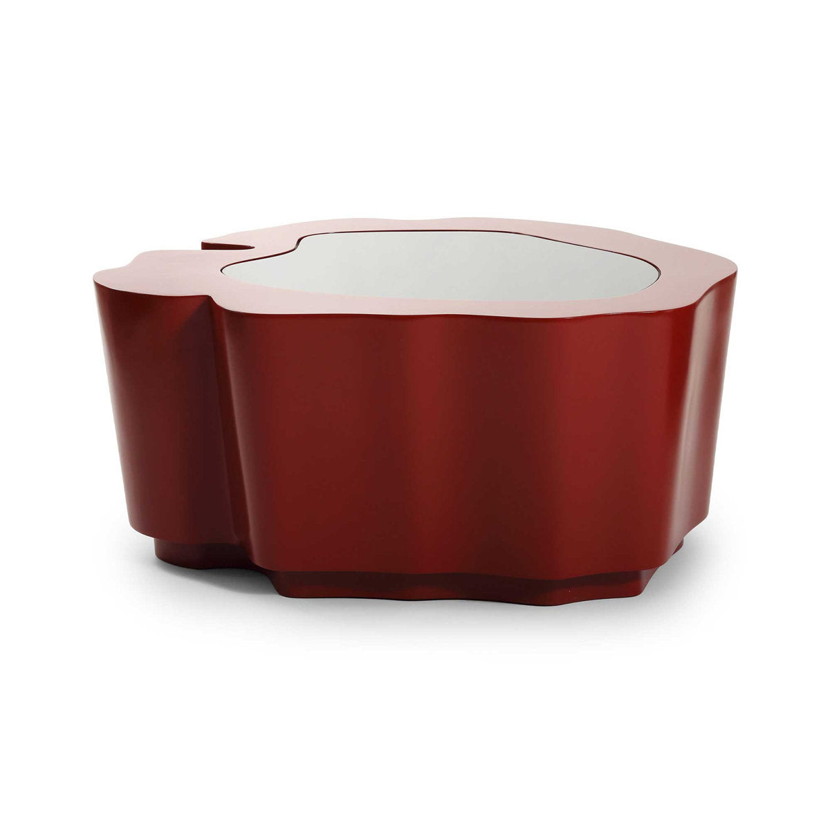 Amorphous Cocktail Table W/Glass Top