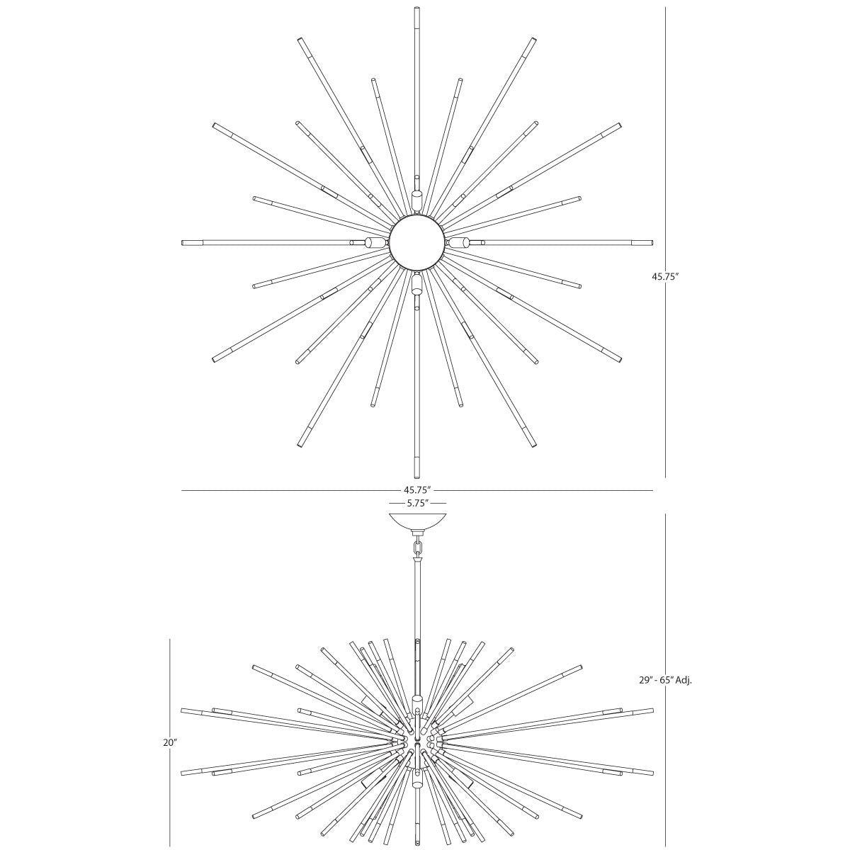Andromeda 8 - Light Chandelier