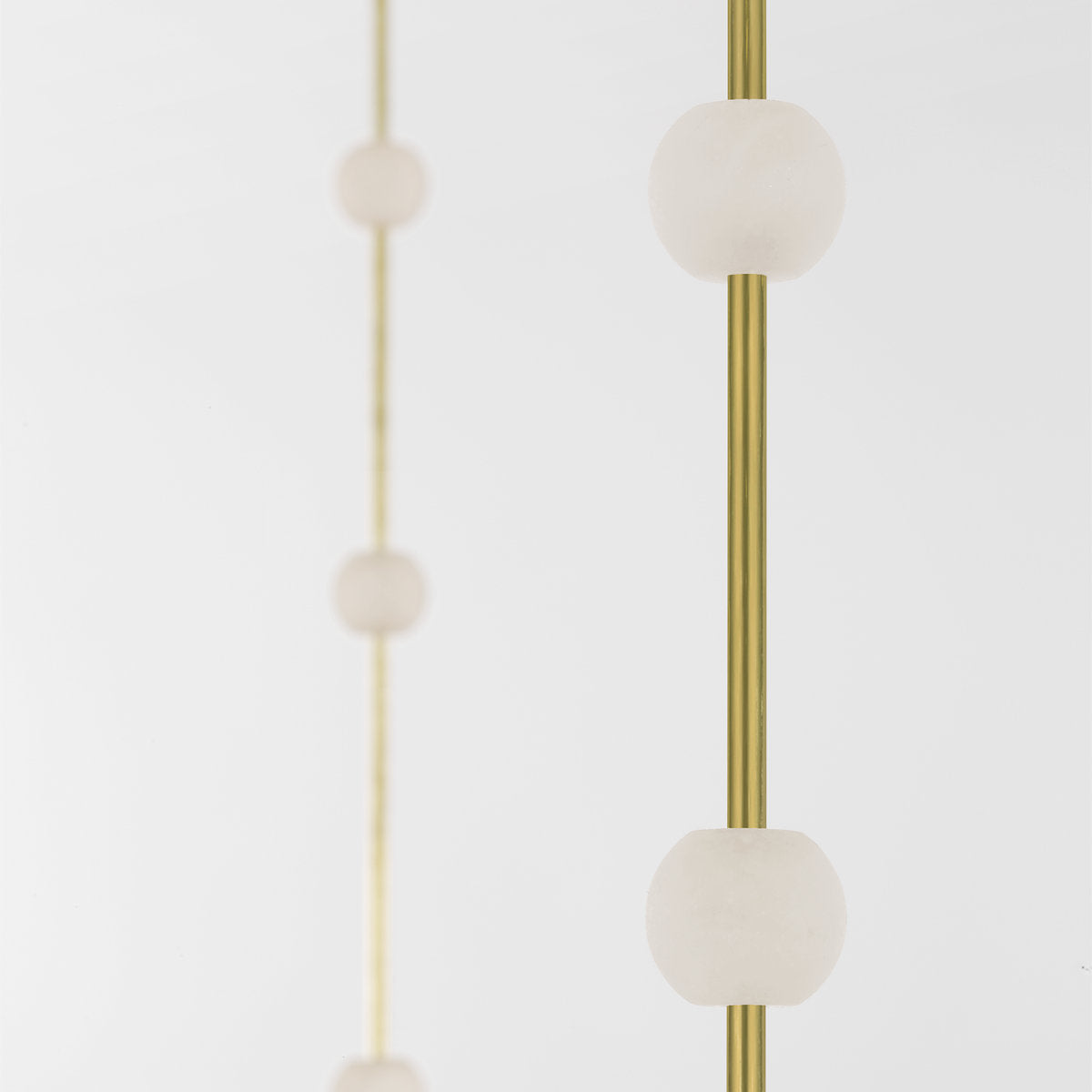 Anne-Marie Barton Marcell 56" Linear Chandelier with Alabaster