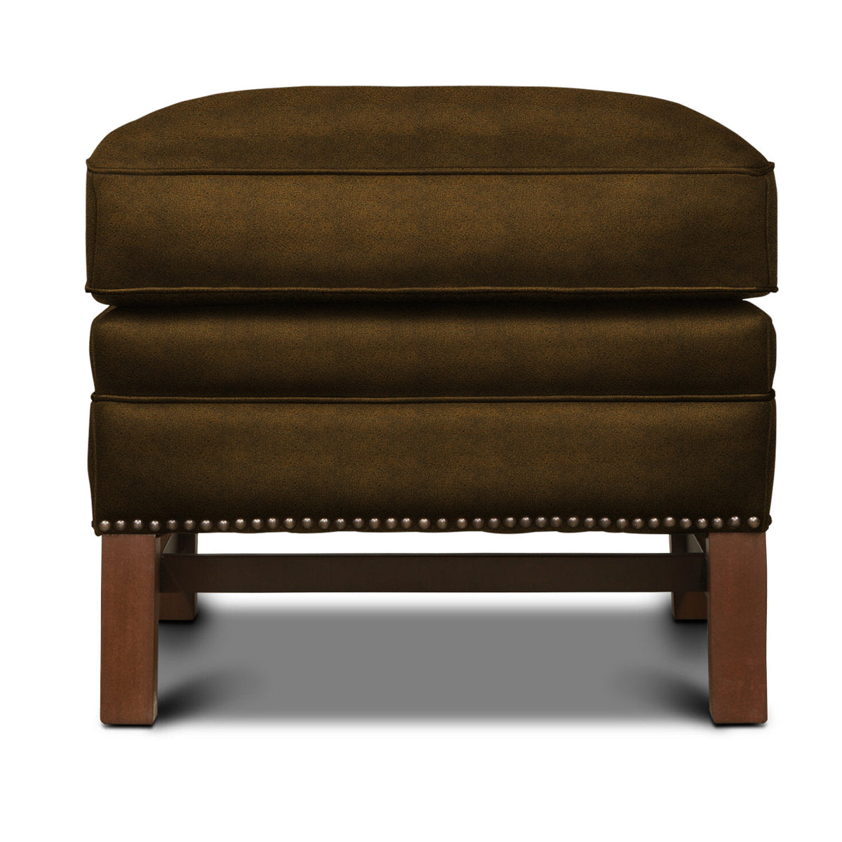Antoinette Leather Ottoman