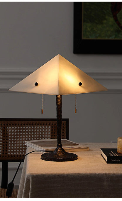 Apex Alabaster Prism Table Lamp