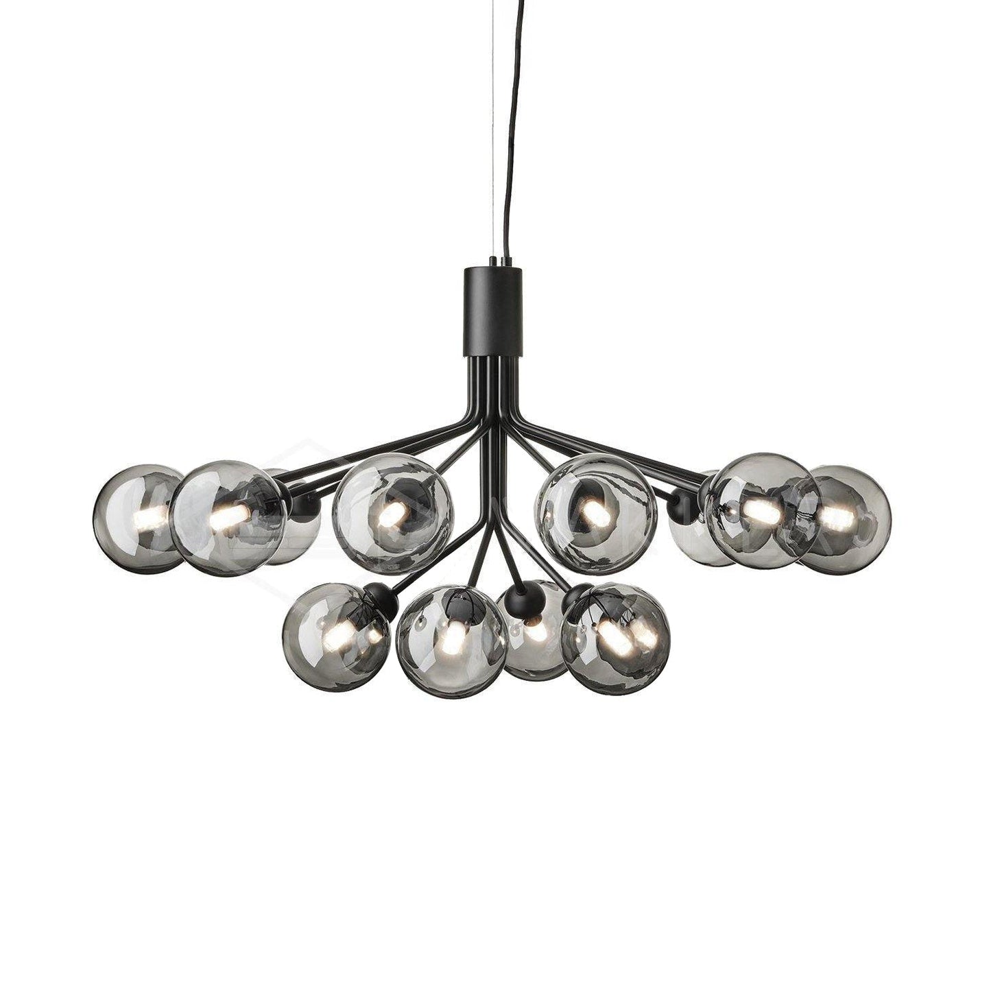 Glass Sphere Cluster Chandelier
