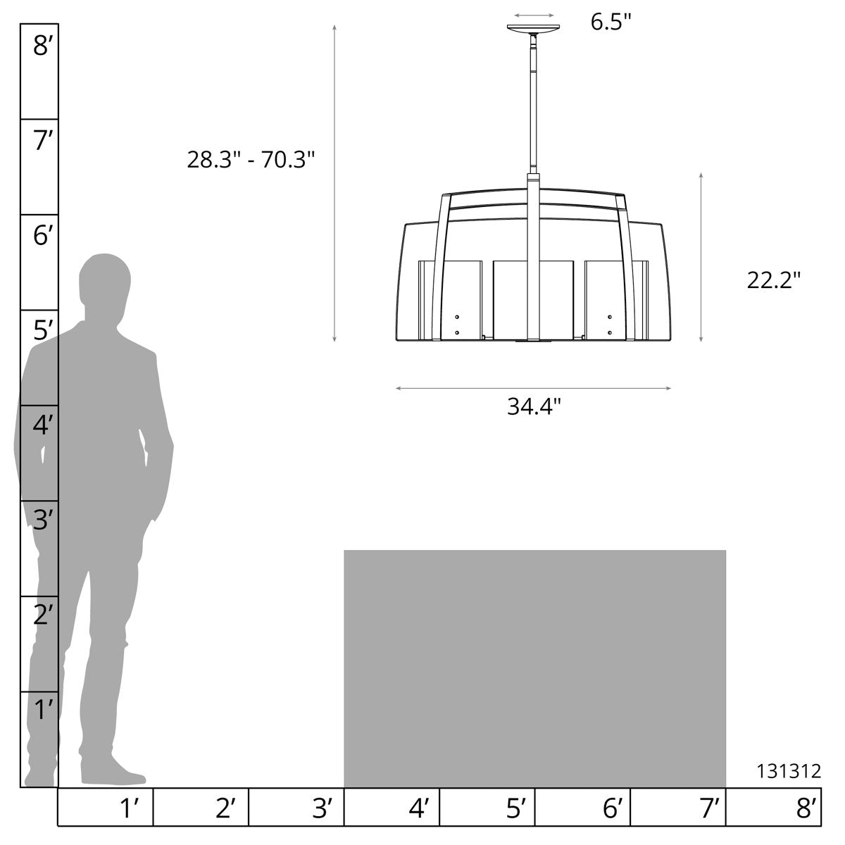 Arc 8 - Light Chandelier