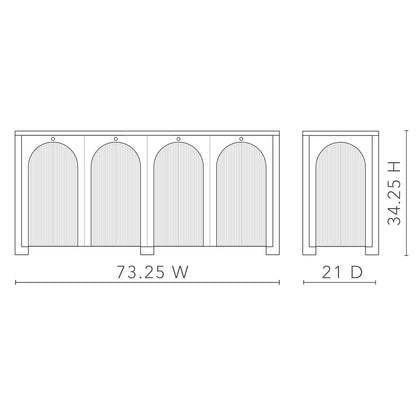 Arcadia 73.5'' W Sideboard