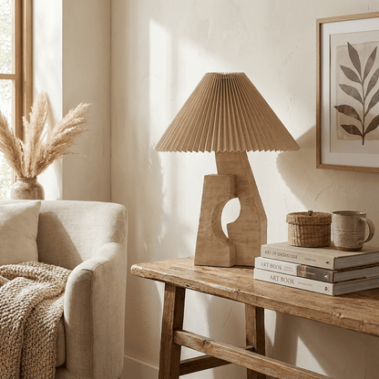 Arch Form Pleated Table Lamp