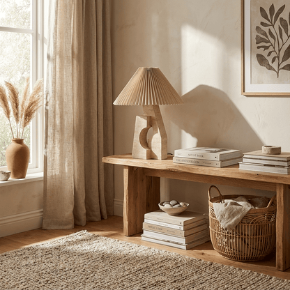 Arch Form Pleated Table Lamp