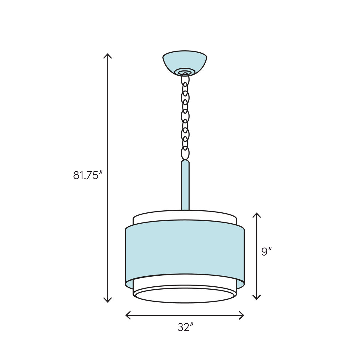Arctic Halo 3 - Light Chandelier