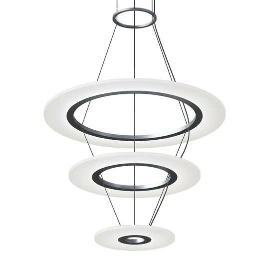 Arctic Rings 3 - Light LED Chandelier