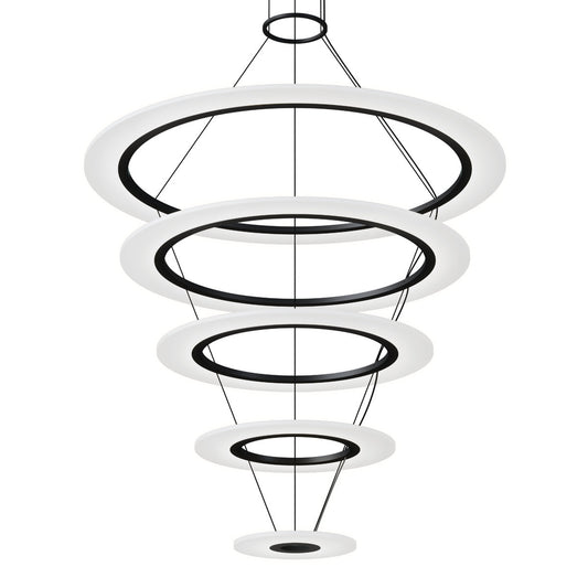 Arctic Rings 5 - Light LED Chandelier