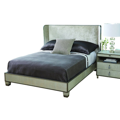 Argento Upholstered Wingback Bed