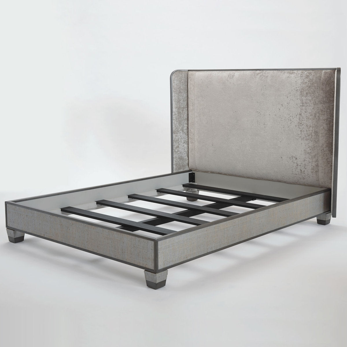 Argento Upholstered Wingback Bed
