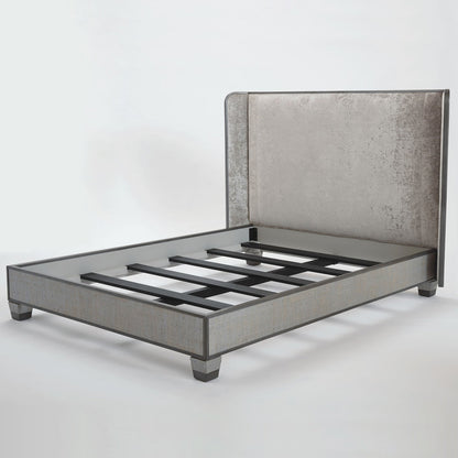 Argento Upholstered Wingback Bed