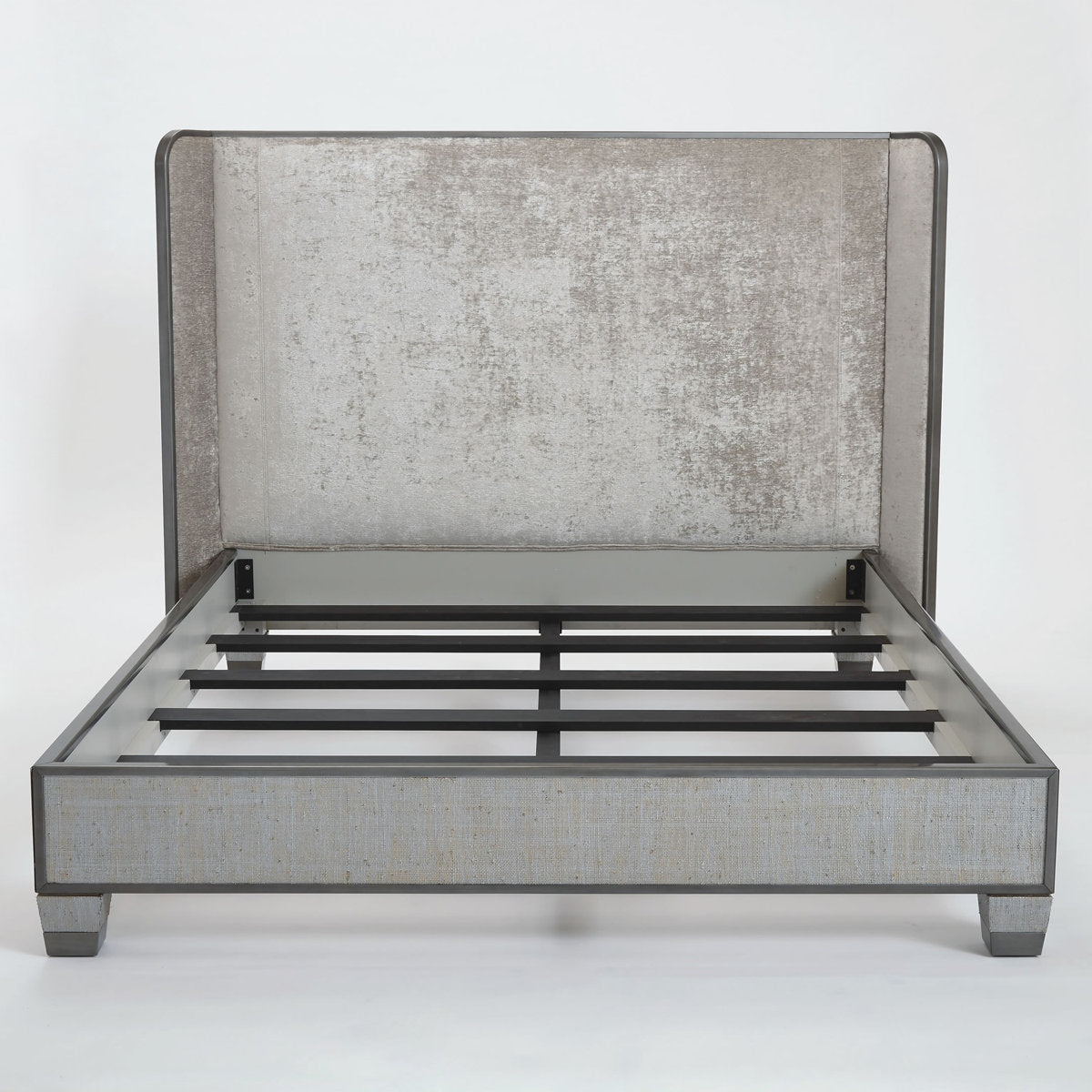 Argento Upholstered Wingback Bed