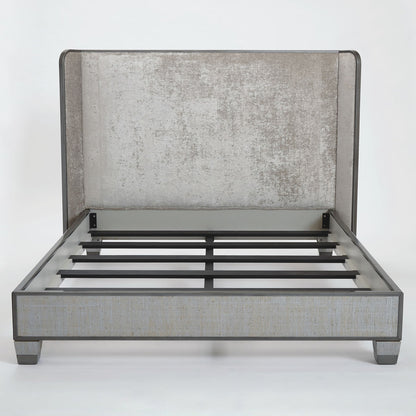 Argento Upholstered Wingback Bed
