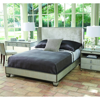 Argento Upholstered Wingback Bed