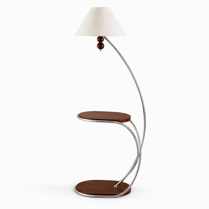 Aria Curved Shelf Floor Lamp