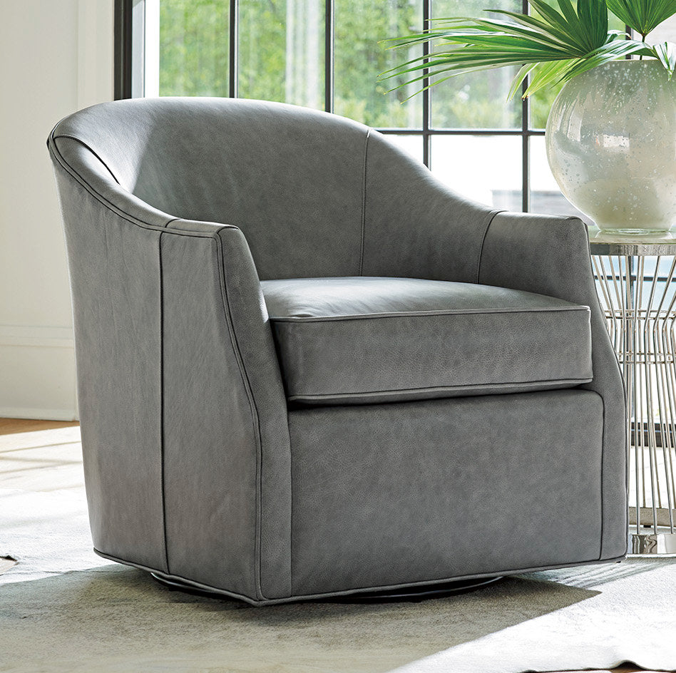 Ariana Escala Leather Swivel Chair