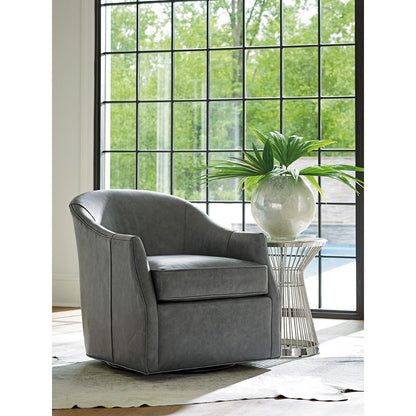 Ariana Escala Leather Swivel Chair