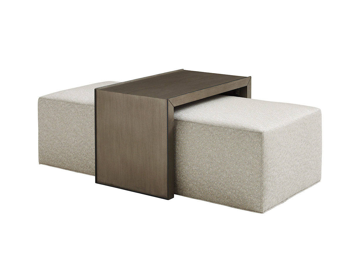 Ariana Savona Cocktail Ottoman with Slide