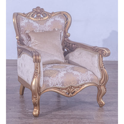Armchair Chair with Ottoman