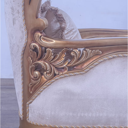 Armchair Chair with Ottoman