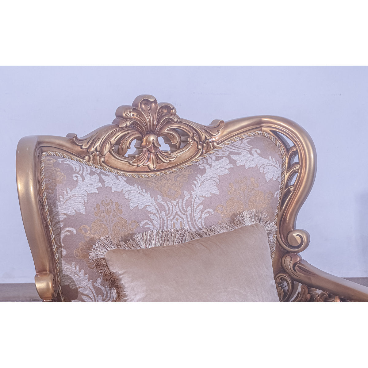 Armchair Chair with Ottoman