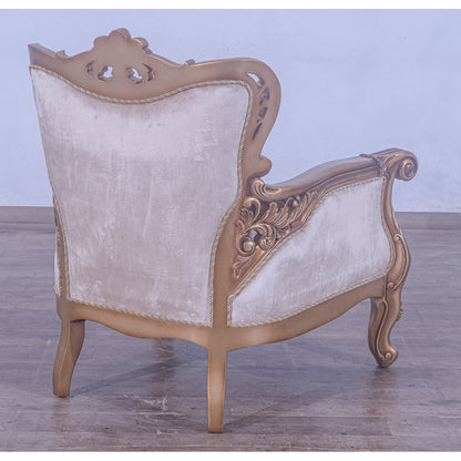 Armchair Chair with Ottoman