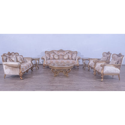 Armchair Chair with Ottoman