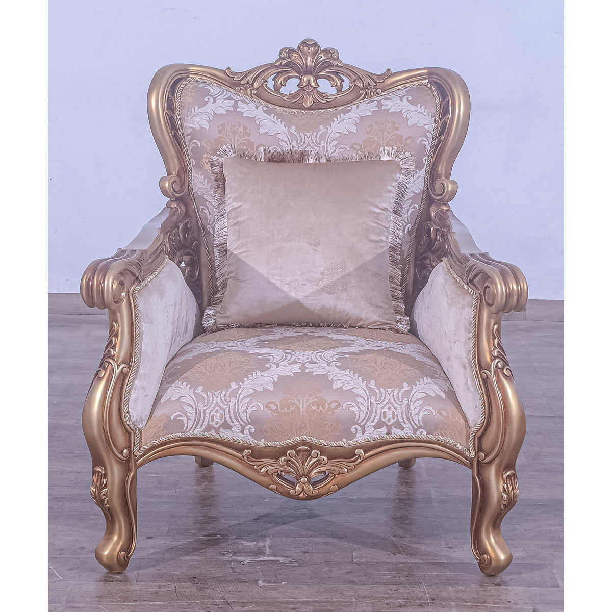 Armchair Chair with Ottoman