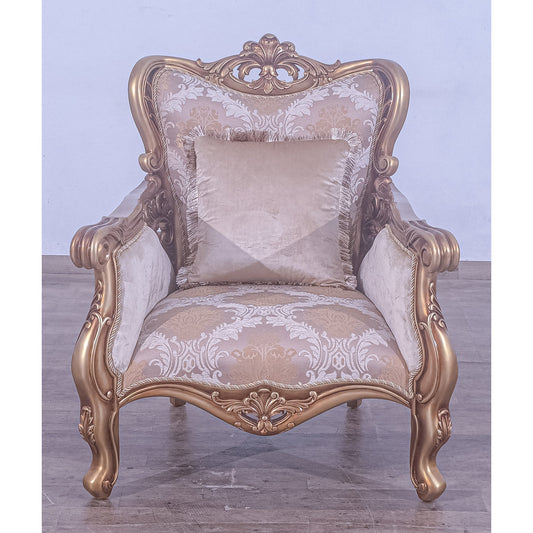 Armchair Chair with Ottoman