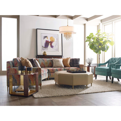 Armchair Chair with Ottoman