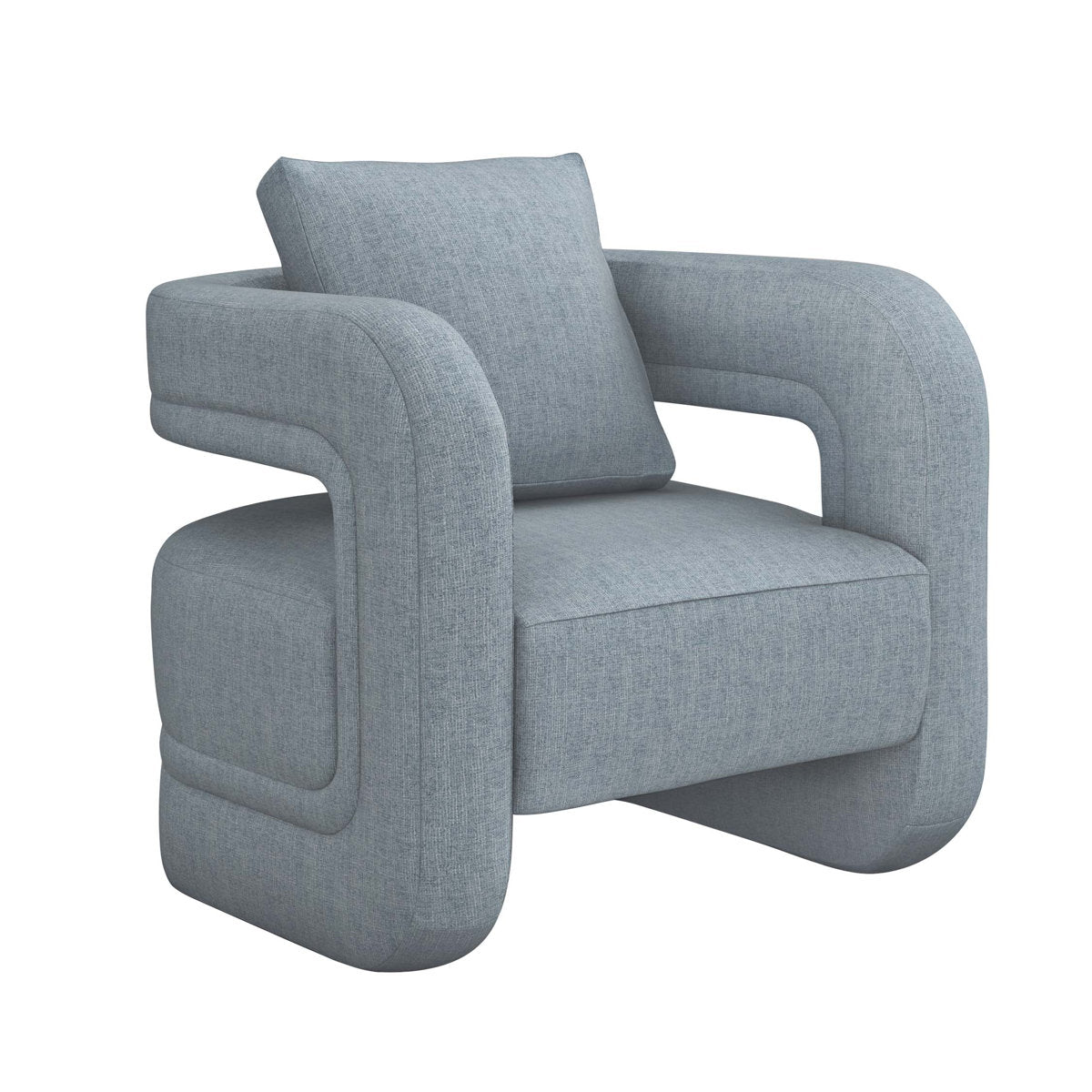 Armchair Chair with Ottoman