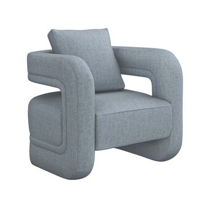 Armchair Chair with Ottoman