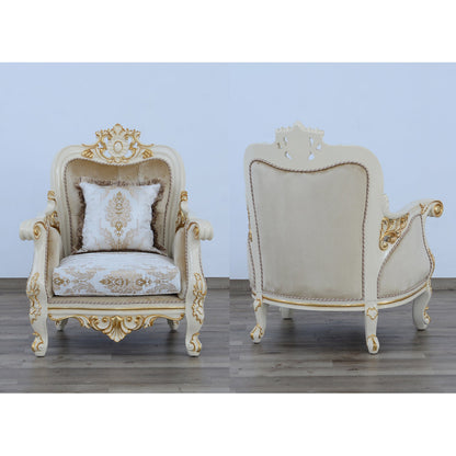 Armchair Chair with Ottoman