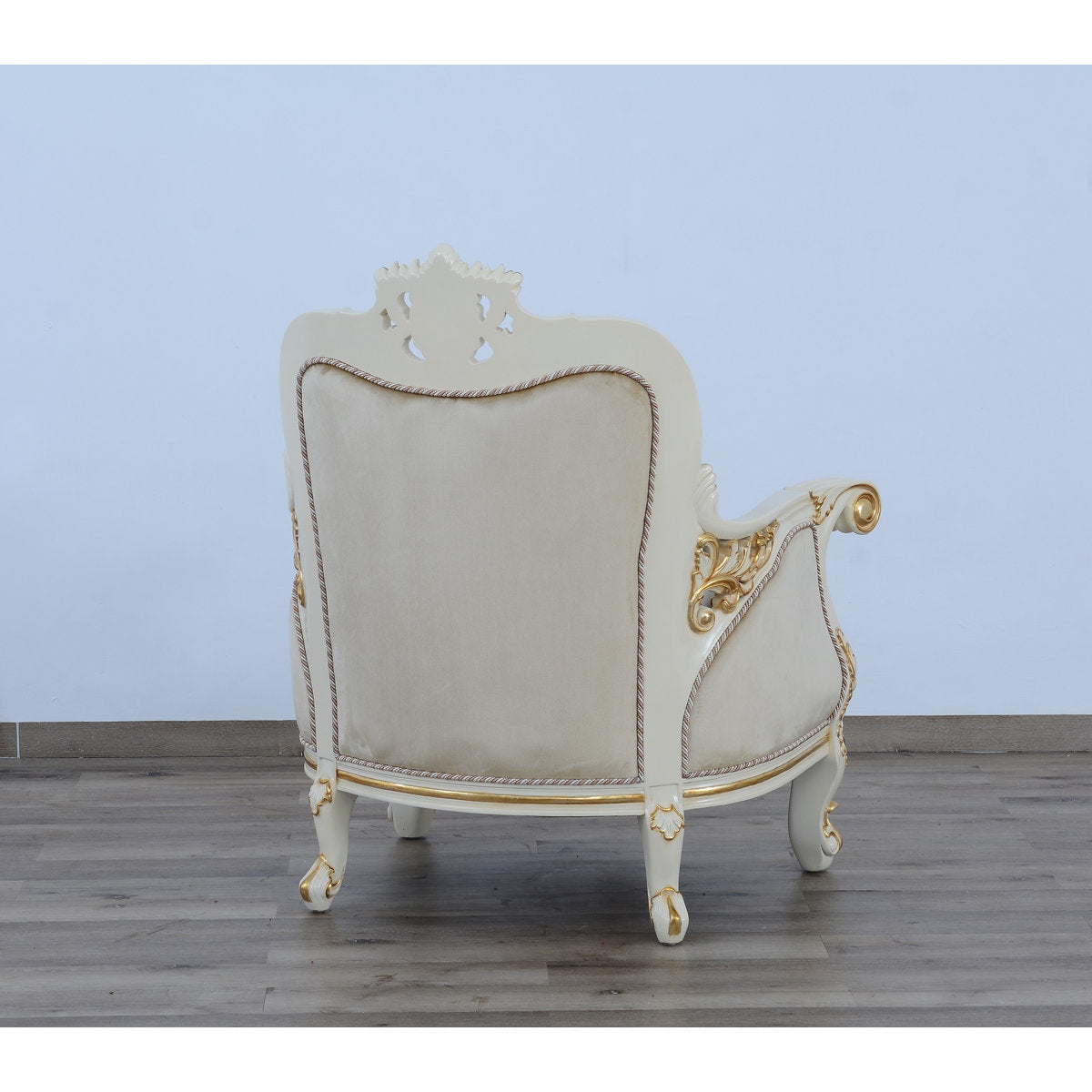 Armchair Chair with Ottoman