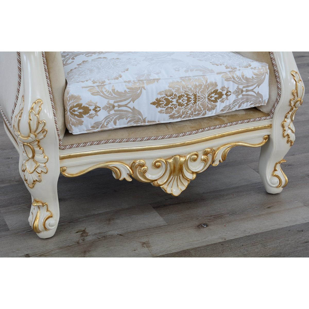Armchair Chair with Ottoman