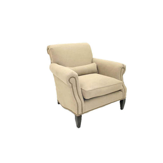 Armchair Chair with Ottoman