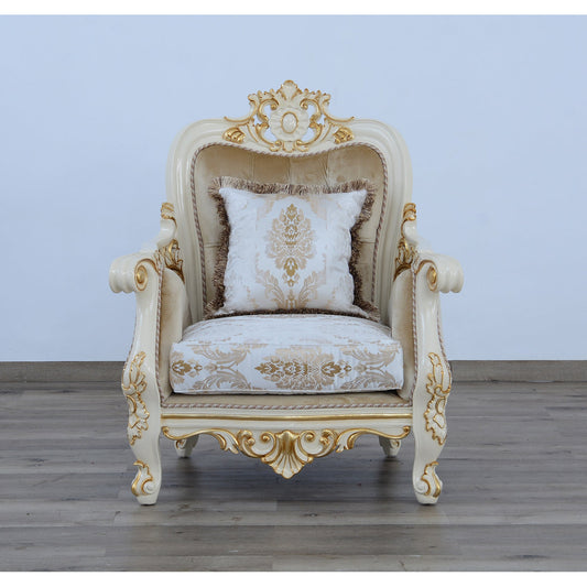 Armchair Chair with Ottoman