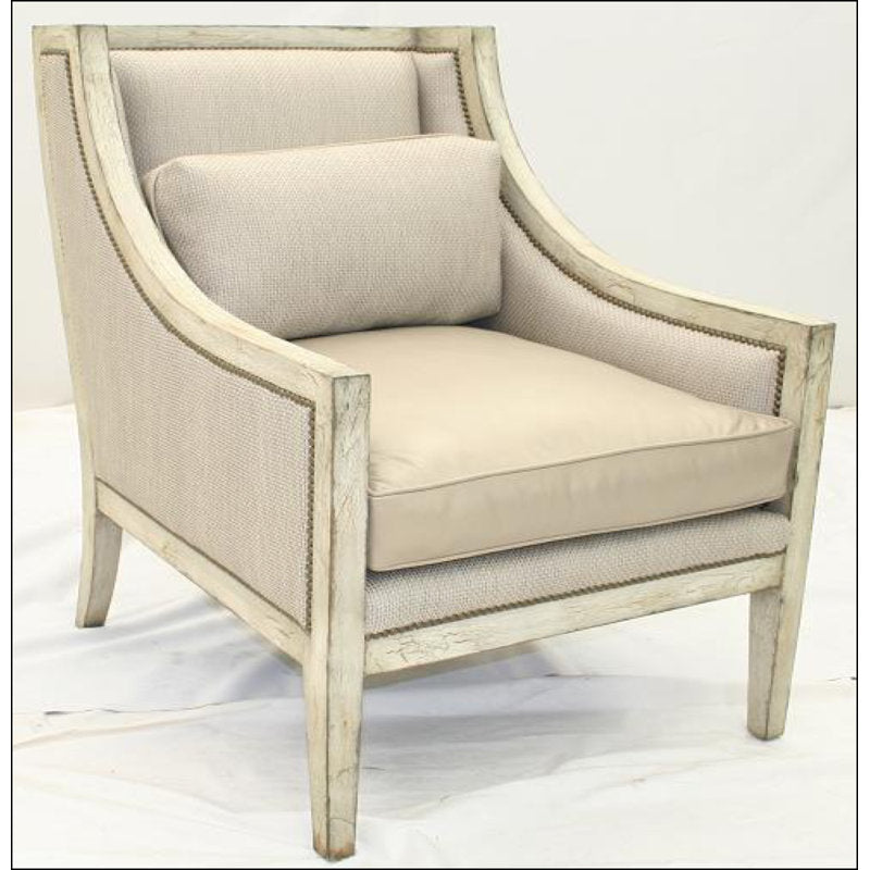 Armchair Chair with Ottoman