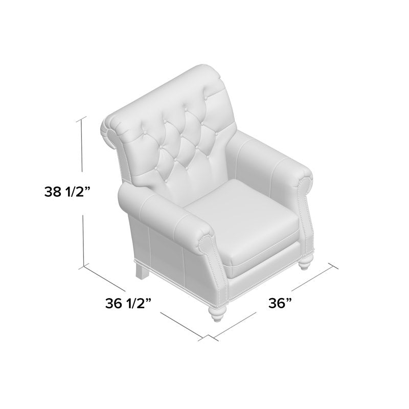 Armchair Chair with Ottoman