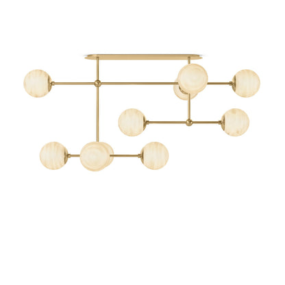 Armstrong Small Linear Chandelier-Black Gunmetal