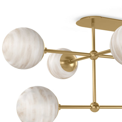 Armstrong Small Linear Chandelier-Black Gunmetal