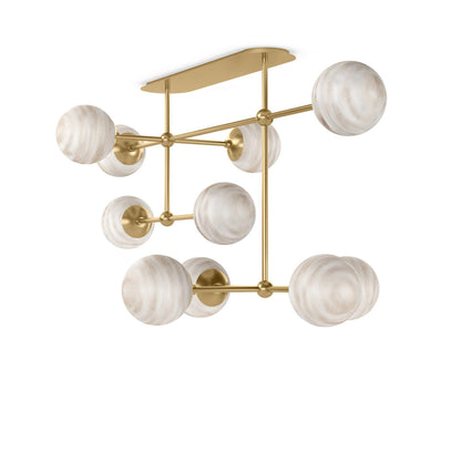 Armstrong Small Linear Chandelier-Black Gunmetal