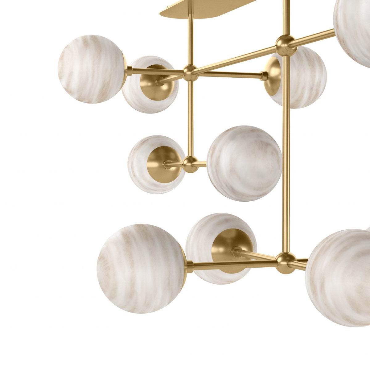 Armstrong Small Linear Chandelier-Black Gunmetal